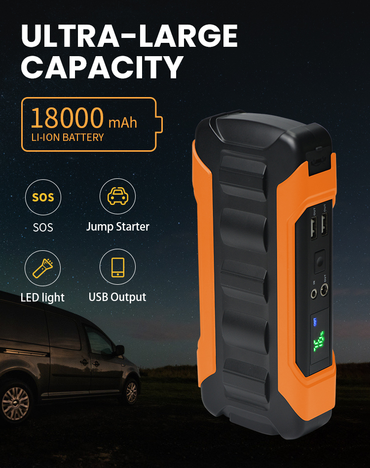 Стартер скачки автомобиля аварийной батареи портативный 12v 24v инструмента многофункциональной с экраном LCD