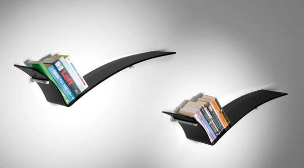 Victory Shape Custom Cut Tempered Glass Shelves , Black Painted Glass Closet Shelves