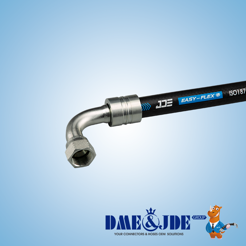 High Tensile Wire Spiral Hydraulic Hose Assembly For Heavy Machinery Excavators