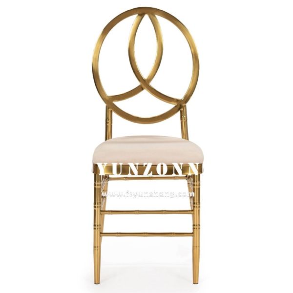 Gold Metal Stainless Steel Hotel Banquet Phoenix Chair Stacking Event Party Chair Wedding Chair