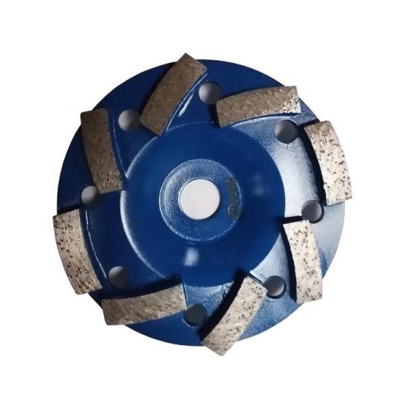 10 Inch 250mm Concrete Diamond Tools Metal Bond Diamond Grinding Wheel Disc With 8 Segments