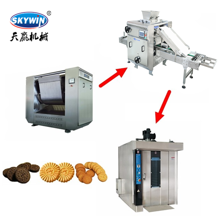 Hot Sales Tray Type Soft Biscuit Small Cookie Froming machine/ Rotary Moulder Biscuit Making Machine Factory Price