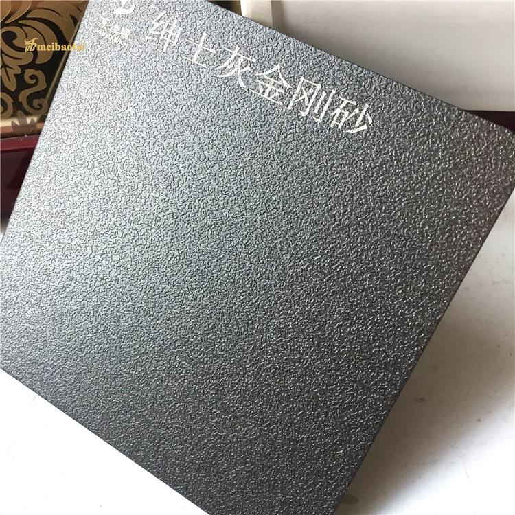 Серый цвет Sandblasted декоративная длина листа нержавеющей стали 2000mm