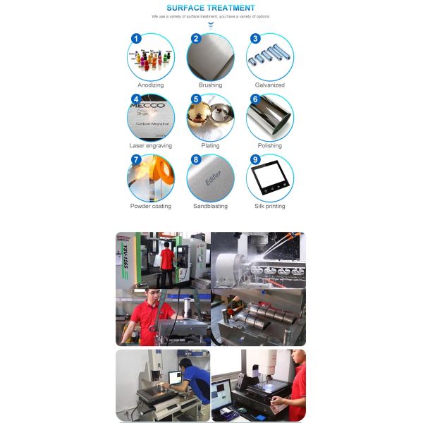 Aluminum Stainless Steel Tolerance 0.01mm Anodizing Service Small Parts