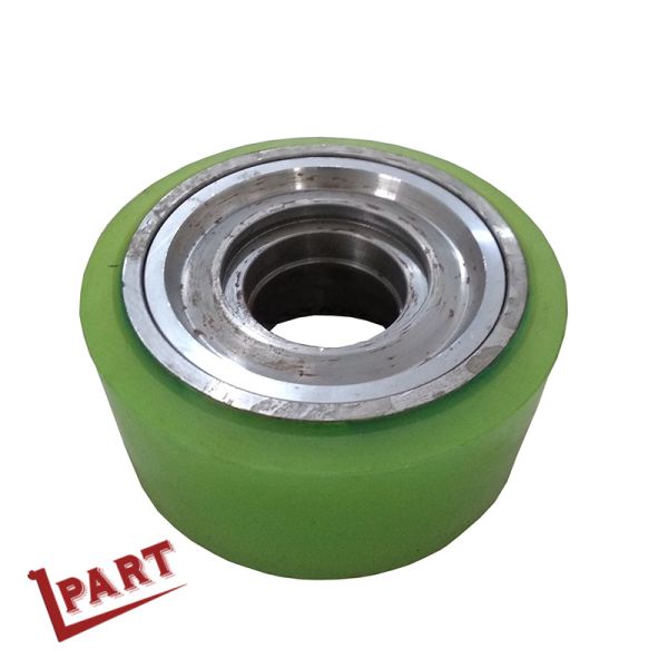 Carretilla elevadora del alcance ruedas de la carga del poliuretano de 10 pulgadas con llevar