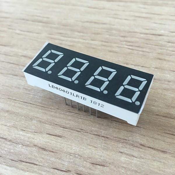 0.4 Inch Multi Color 7 Segment Display Common Cathode Temperature Indicator Applied