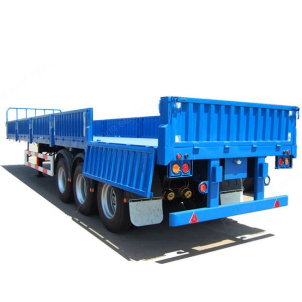 Enclosed cargo side wall semi trailer 3 axles load 40 ton for sale