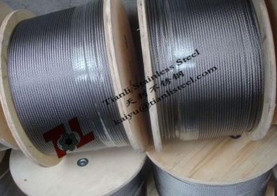 316 A4 1.4401 7x19 16mm Stainless Steel Wire Rope with  Weight 1024kg per 1000m