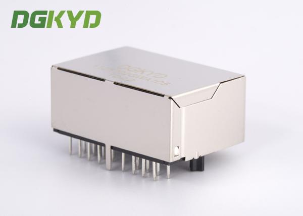 1 x 2 RJ45 magnético integrado portuário Jack modular 100BASE sem diodo emissor de luz