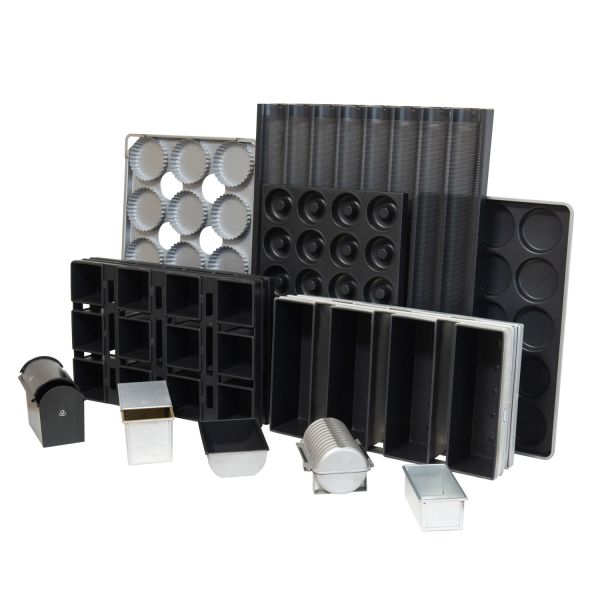 RK Bakeware China-800X600 Mackies 48 Cup 1.1 Oz. Глазированный алюминиевый техасский кексовый поднос 17 7/8