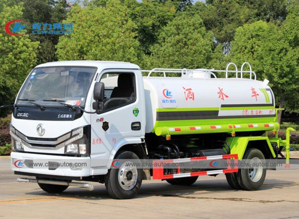 5m3 1500 transport de l'eau de Dongfeng 4*2 de camion de Bowser de l'eau de gallon