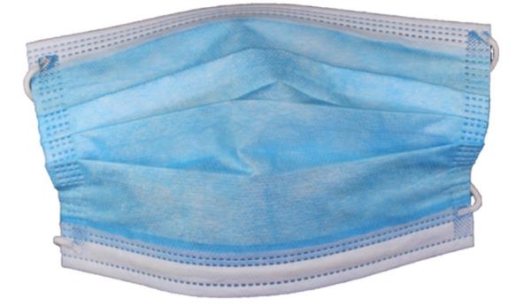 Blue And White 3 Ply Disposable Face Mask Preventing Coronavirus CE Approved