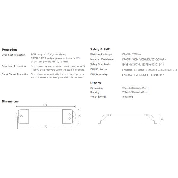 36w Constant Current Led Driver