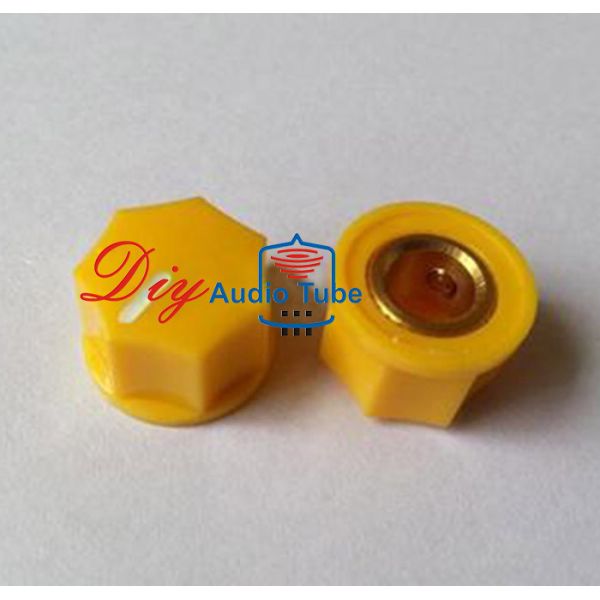 Plastic Guitar AMP Volume Knob D15mm H10mm Control Function White Set Pointer Knobs