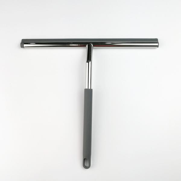 Stainless Steel Window Squeegee With Silicone Blade / Hook