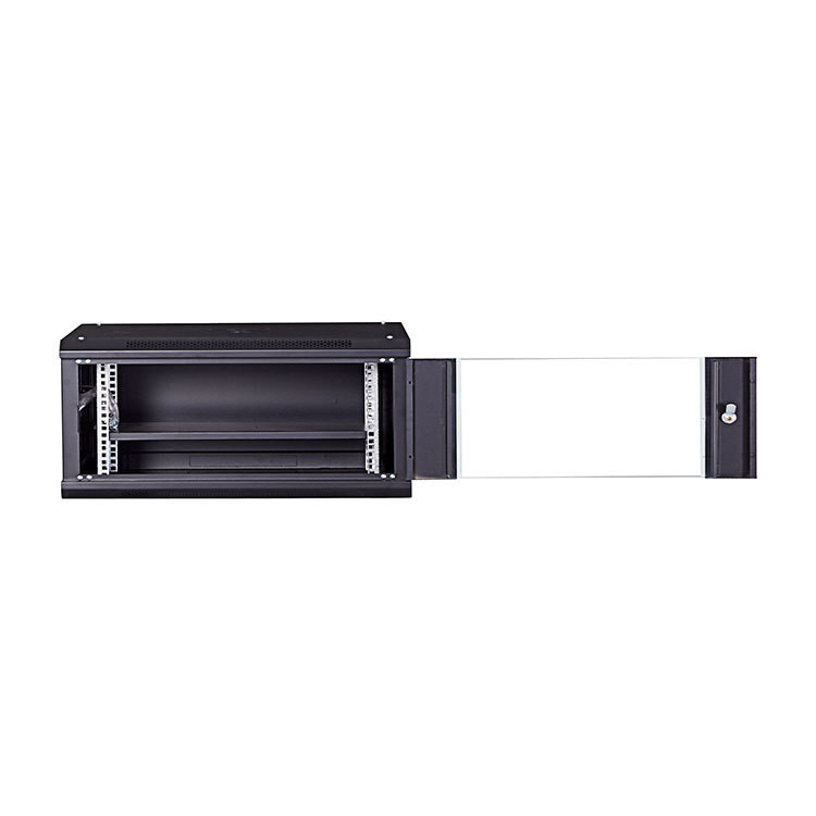Wall Mounted Network Cabinet Rack 4U Server Rack 19 Inch 600*600 Toughened Glass Door