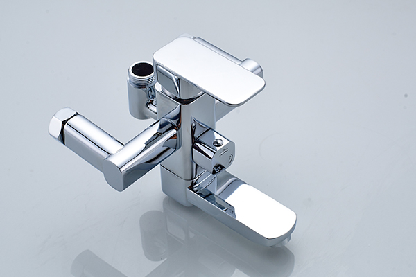 Square Plastic Rainfall Head Bathroom Shower Fixtures ROVATE With Slid Bar