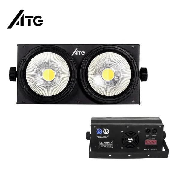Track Mount ATG 2 Eyes Blinder 2*100W COB Warm White Cool White Par Light for Theater