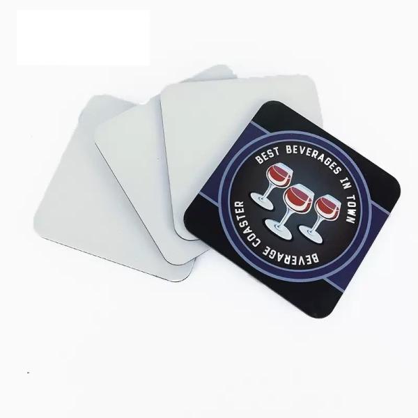 Hardwood MDF Sublimation Coaster Blanks Heat Transfer Printing 9cm 9.5cm 10cm Size