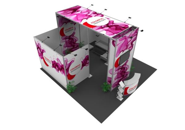 Exhibition Trade Booth Displays , Light Weight Conference Display Booths
