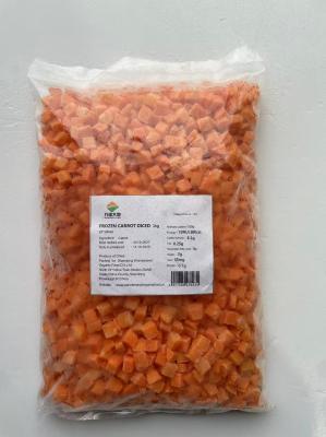 Nutrient Dense Frozen Vegetables Ready To Use 10x10mm IQF Frozen Diced Carrot