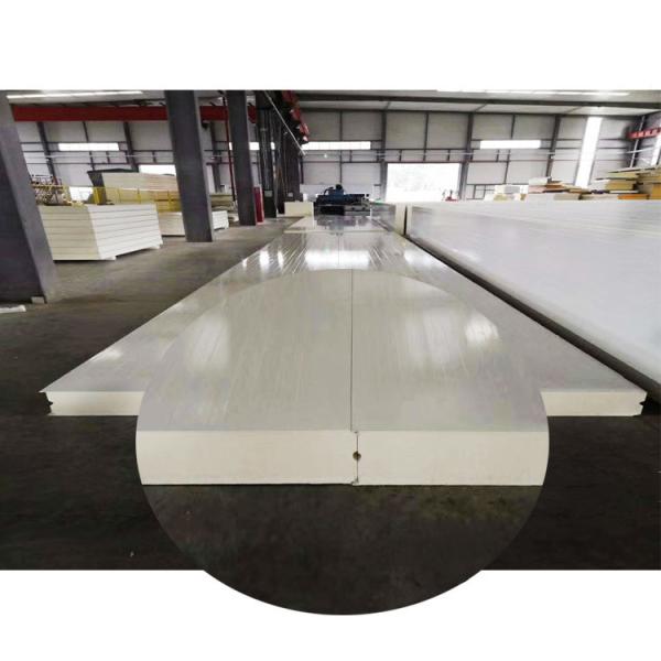 B1 Fireproof Grade White PU Sandwich Panel For Heat And Sound Compressive Strength