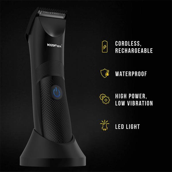 Men Electric Body Trimmer And Shaver eplaceable Ceramic Blade IPX7 Waterproof Razor