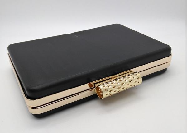 Hollow Web Closure Gold Clamshell Purse Frame With Chain Loops