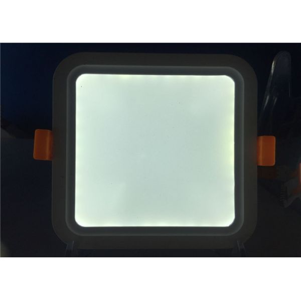 9W 18W Ultra Thin Recessed Led Panel Light Adjustable For Kitchen 1920lm