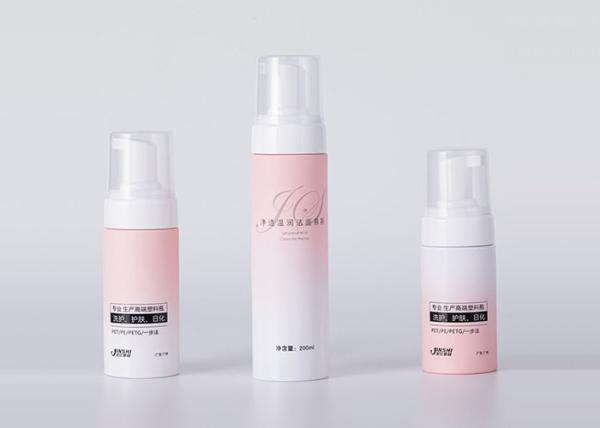 Soft Silicone Brush Pump Plastic Foam Bottle 100ml 200ml For Face Clean Products Packaging