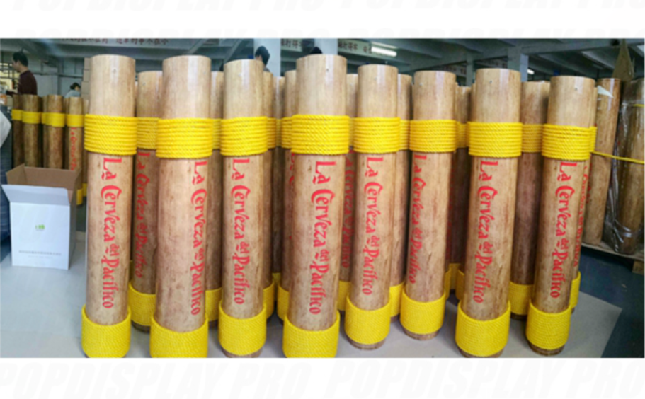 Large Pole Visual Personalized Shelf Display Stand Life Post Full Color Printed With Metal Base for Pacifico Draft Beer