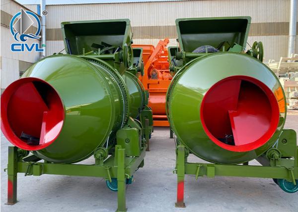 JZC250/350 Concrete Mixer Semi Climbing Drum Full Automatic Feeding Mixer Thickened Cylinder Concrete Mixer
