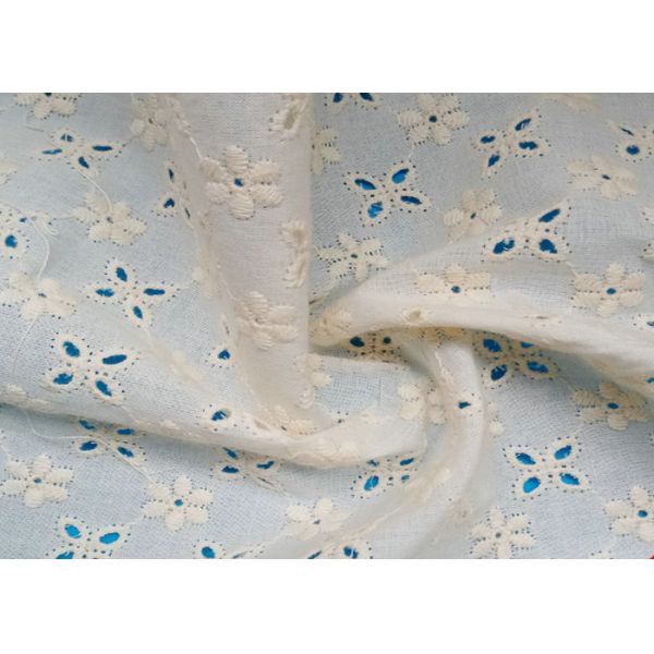 Ткань шнурка вязания крючком хлопка вышивки двором с отверстиями на одежда 130км