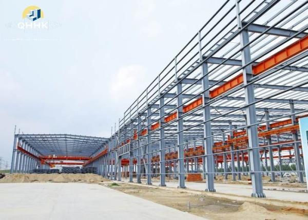 O armazém resistente galvanizado H da construção de aço dá forma à casa de quadro da viga de aço