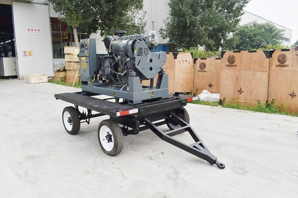 30kw / 37.5kva 4 cylinders silent diesel generator set / movable trailer mounted generator