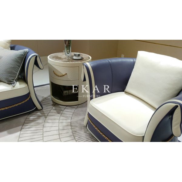 Modern Elegant Velvet Fabric Linen Leather 8 Seater Sofa Set For Living Room