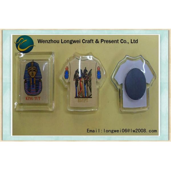 Ясный акриловый магнит фото холодильника