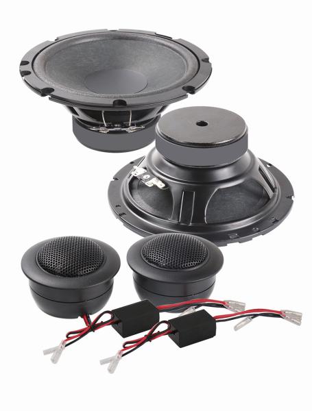 6.5 Car Components speaker CMPE65G1,50wrms, 2-way WF: 1'' voice coil, 4 ohms, Sensitivity: 88.7dB, freq. response: 71-7.5kHz.  TW: 1''voice coil,  4 ohms, Sensitivity: 89dB, freq. response: 2K-20KHz