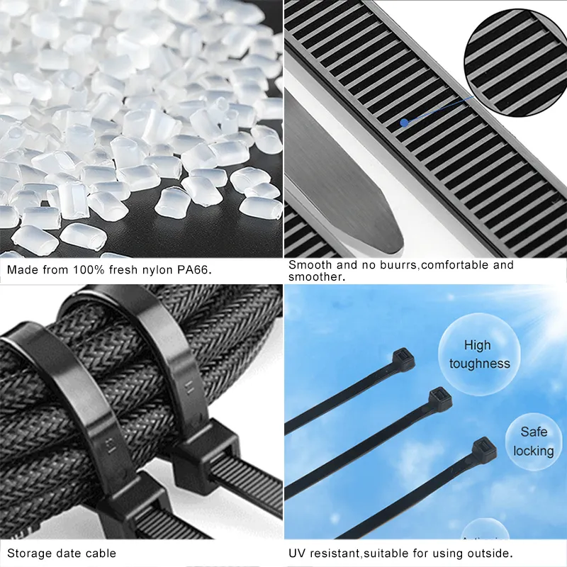 Собственная личность запирая связи кабеля нейлона 66/связи застежка-молнии/обручи связи