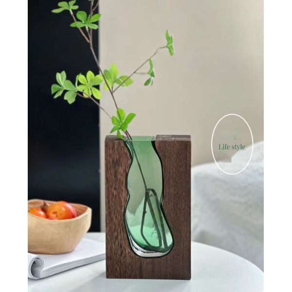 Retro White Square Ceramic Vase for Minimalistic Home Decor in Nordic Rustic Boho Style