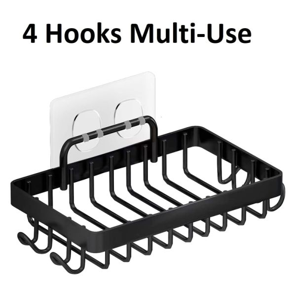 Wall Mounted Draining Soap Razor Saver Shower Wall Soap Dish Holder for Bathroom Tile