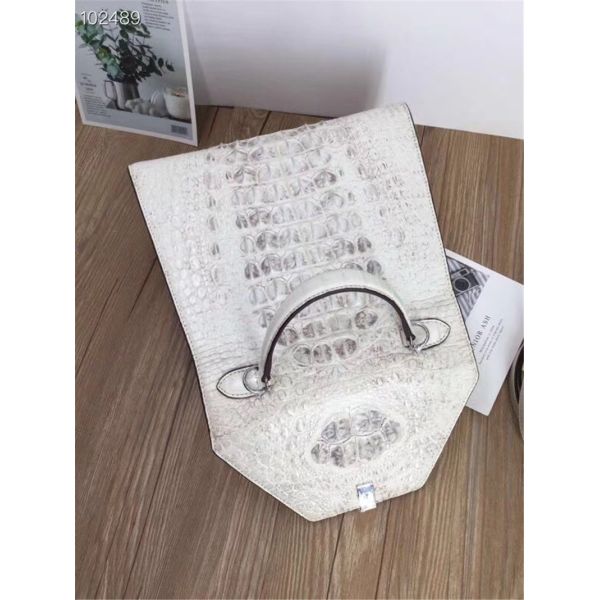 Fashion Genuine Crocodile Skin Lady Handbag Exotic Real True Alligator Leather Female Purse Women Three-way Shoulder Bag