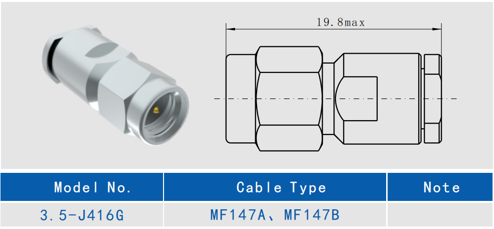 3.5 мм Мужской RF Коаксиальный соединитель вставка Миллиметровый волновой кабель для MF147A/MF147B