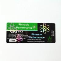 Etiquetas de frasco de vidro de laboratório tamanho personalizado à prova d'água para sust 250 mg