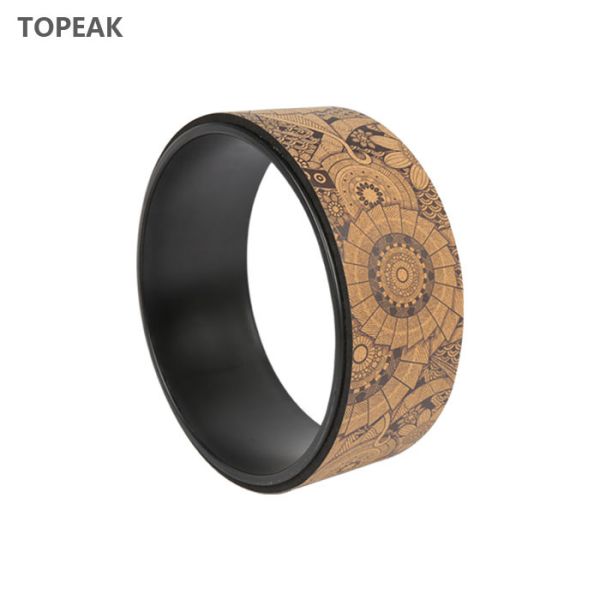 Cork Yoga Roller Wheel Spine Release For Upper Back Pain 12