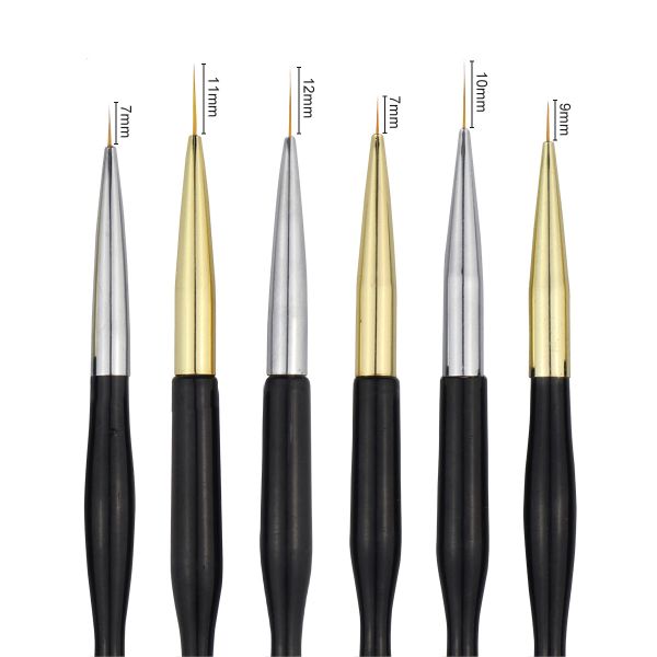 Double Headed Nail Art Pen Crystal Carved Nail Pen Pull Wire