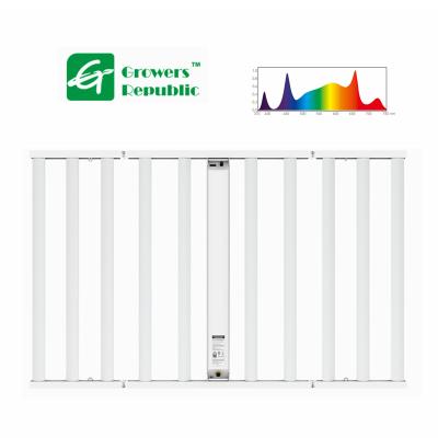 O diodo emissor de luz completo da horticultura do espectro 1200W cresce a liga de alumínio clara para plantas