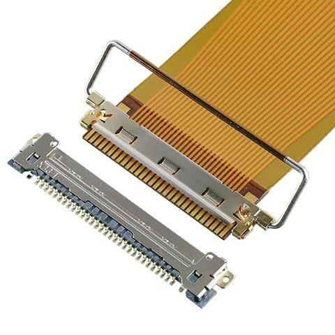 Lvds Cable CABLINE-VSF 20645-040T-01 40P 0,5 mm Pitch para conexão de display de cristal líquido