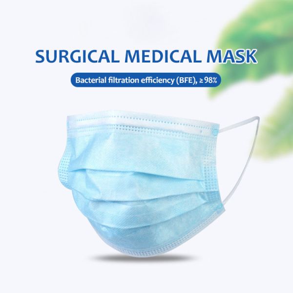 FDA 510K Dustproof Disposable 3 Ply Non Woven Face Mask