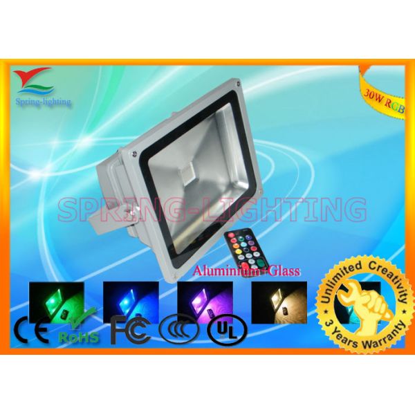 CE and RoHS Approved 10W / 20W / 30W Aluminum IP65 RGB LED Flood Light